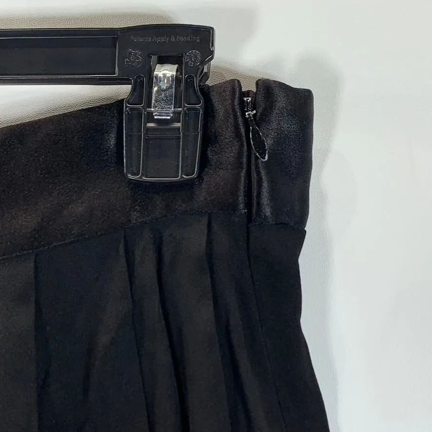 JOSIE NATORI Women's Petite Black Wide Leg Classic Vintage Lounge Pants SZ M