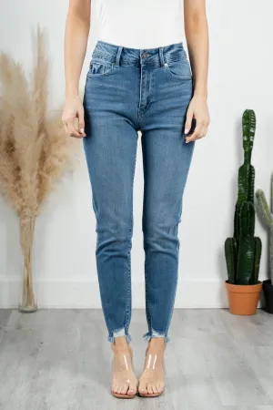 KanCan high rise ankle skinny jeans medium wash