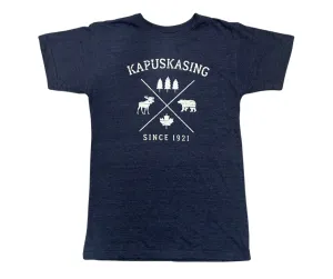 KAPUSKASING ADULT CROSSED ICON RINGSPUN TEE