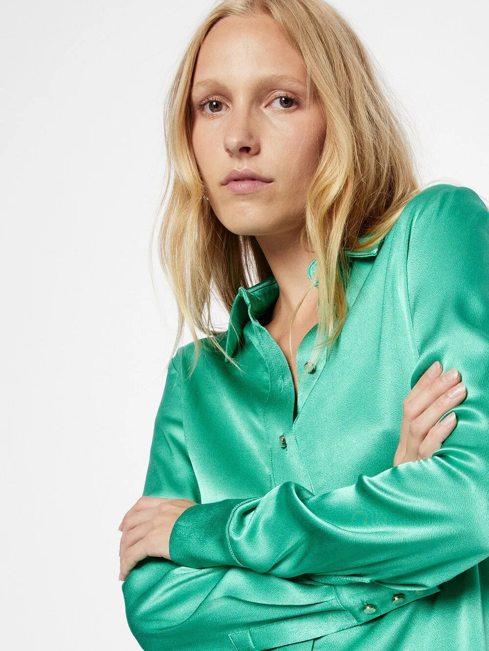 Karen Millen blouse, jade
