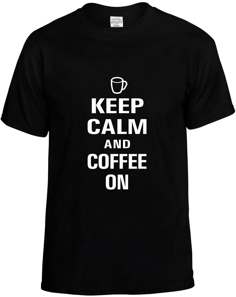 Keep Calm and Coffee on Unisex T-Shirt Novelty Graphic Tee Shirt
