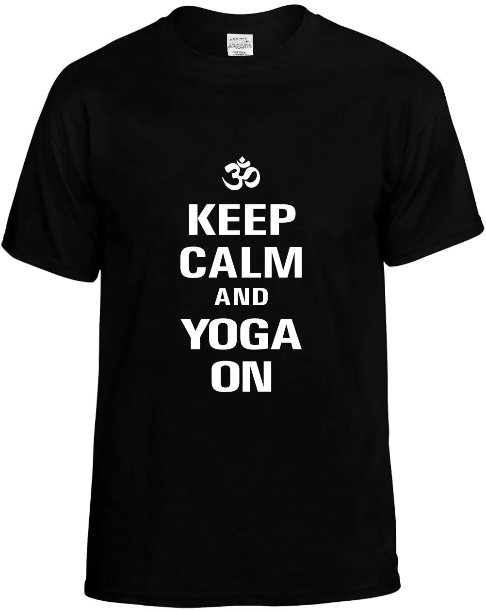 Keep Calm and Yoga on Unisex T-Shirt Novelty Graphic Tee Shirt