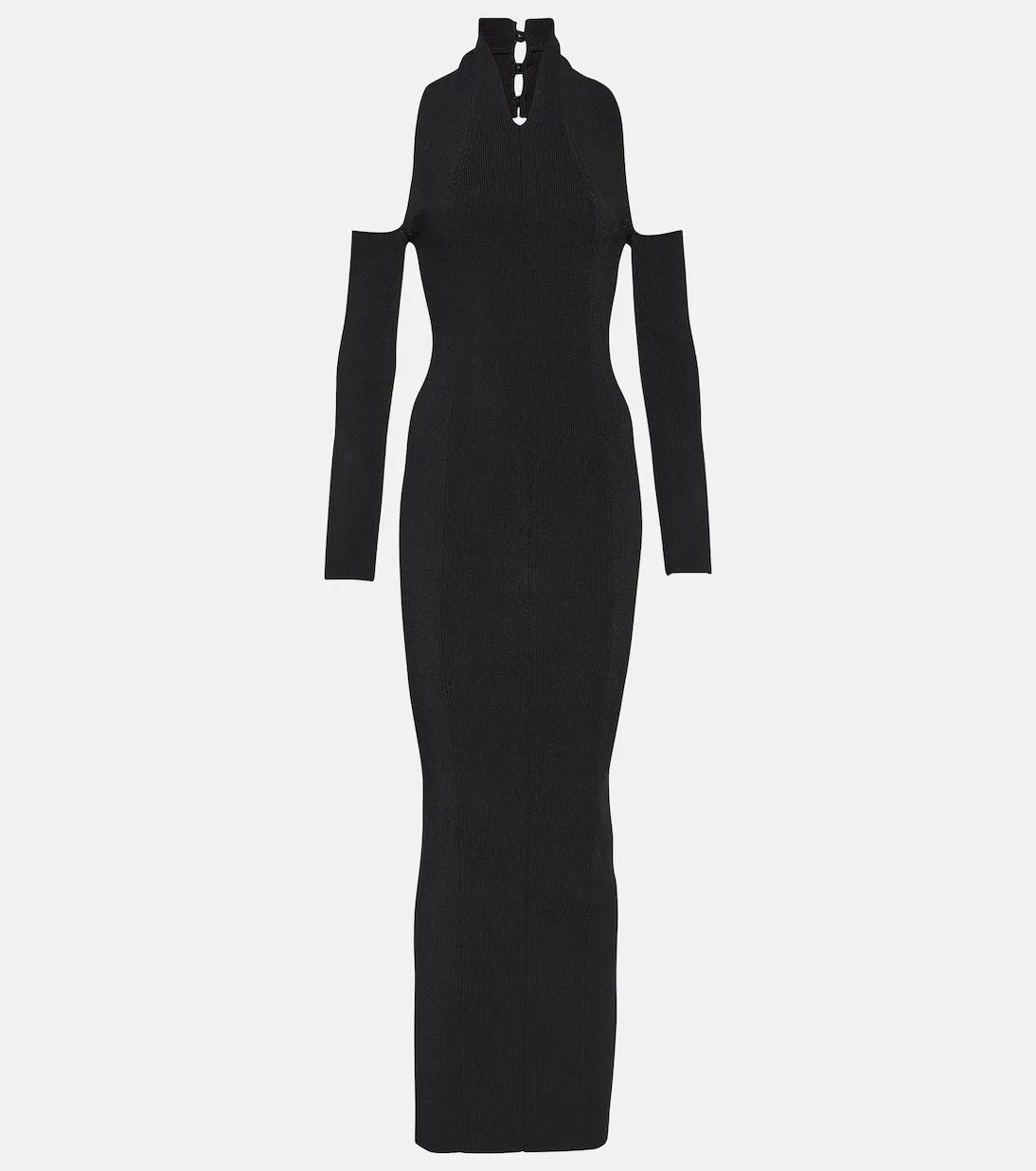 Khaite cutout sutton dress, black