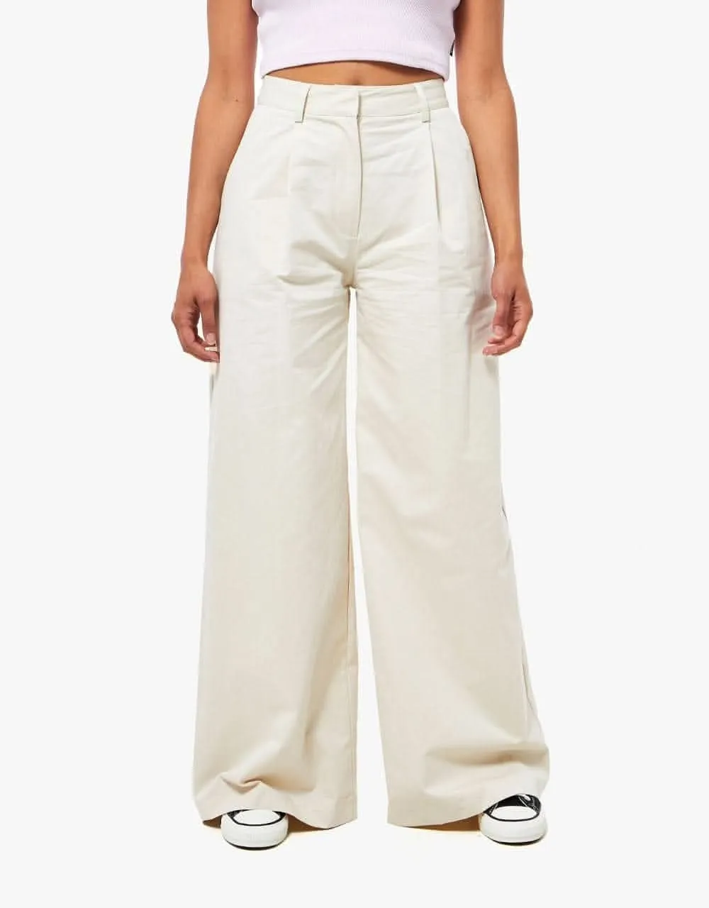 Kickers® Womens Tailored Drill Trousers - Ecru