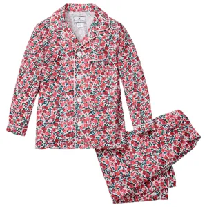 Kid's Twill Pajama Set in Fleurs des Bois