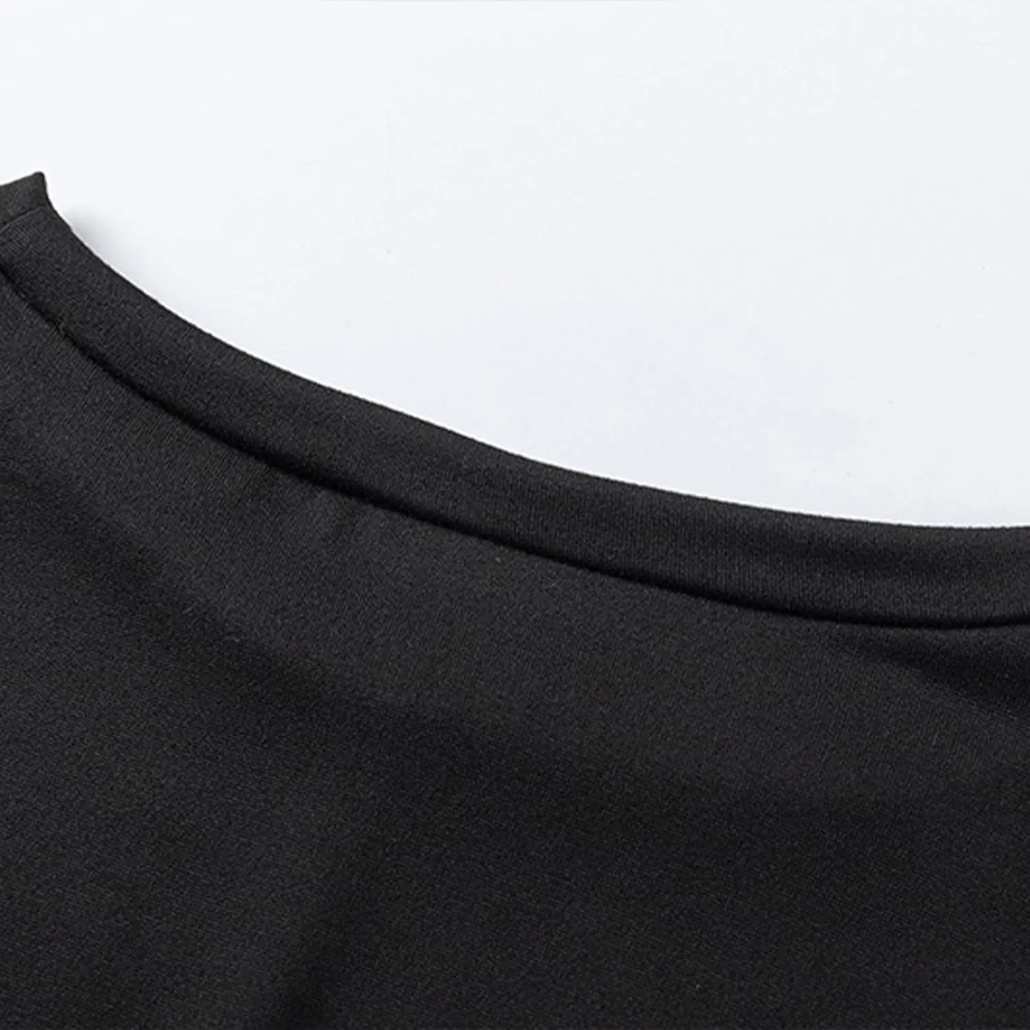 KUIOLYPOER Womens Solid Colour Crew Neck Basic Long Sleeve T Shirt Slim Fit Tees 2024 Fall Y2k Outfits Crop Tight Tops