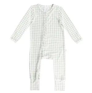 KYND Baby - Day or Night Onesies (Sage Gingham)