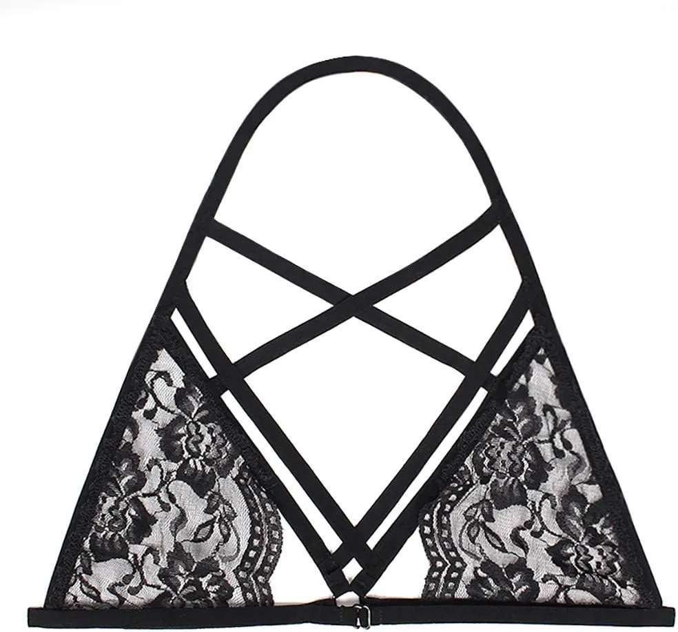 Lace Top Bra Sport Underwear Up Push Women Bandage Sexy Briefs Lingerie Corset