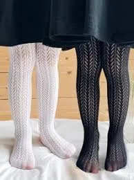 Lacey Wheat Cutout Pantyhose