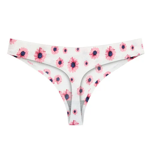 Lady Print Lovely Panties Women Cotton Seamless Underwear for Female