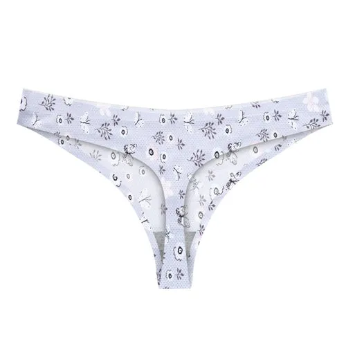 Lady Print Lovely Panties Women Cotton Seamless Underwear for Female