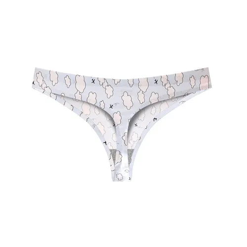 Lady Print Lovely Panties Women Cotton Seamless Underwear for Female