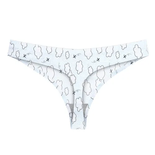 Lady Print Lovely Panties Women Cotton Seamless Underwear for Female