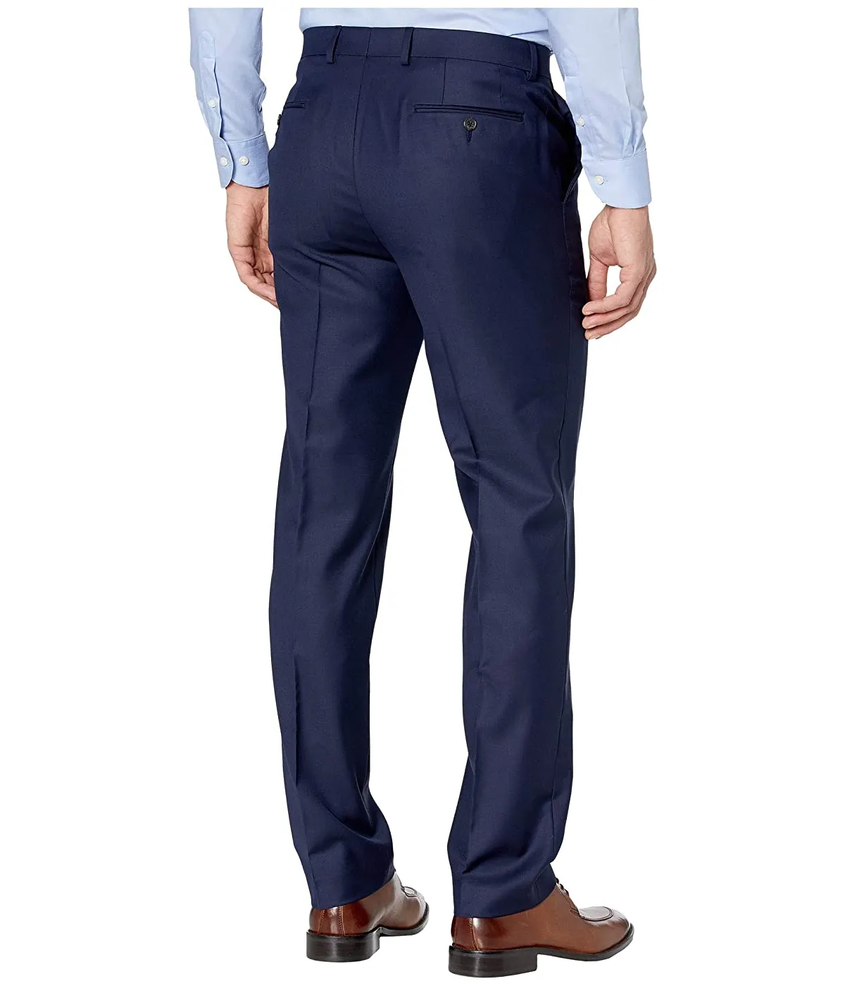 Lauren Ralph Lauren Mens Regular fit Dress Pants 36 / 30 Blue Solid Stretch
