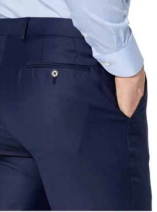 Lauren Ralph Lauren Men's UltraFlex Dress Suit Pants Navy Solid 32 x 30