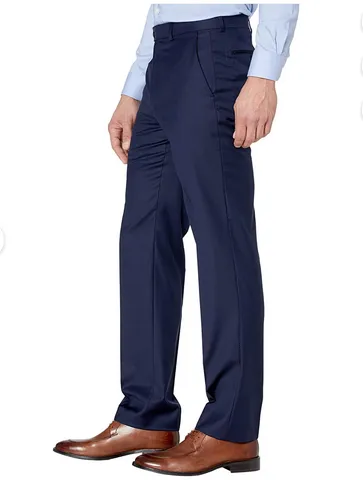 Lauren Ralph Lauren Men's UltraFlex Dress Suit Pants Navy Solid 32 x 30