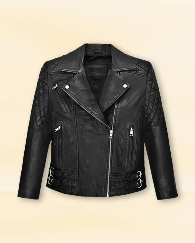 Leather Jacket worn by Lucy Hale