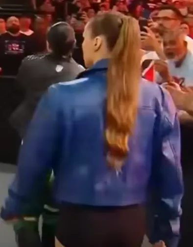 Leather Jacket WWE Money in The Bank 2023 worn by Ronda Rousey