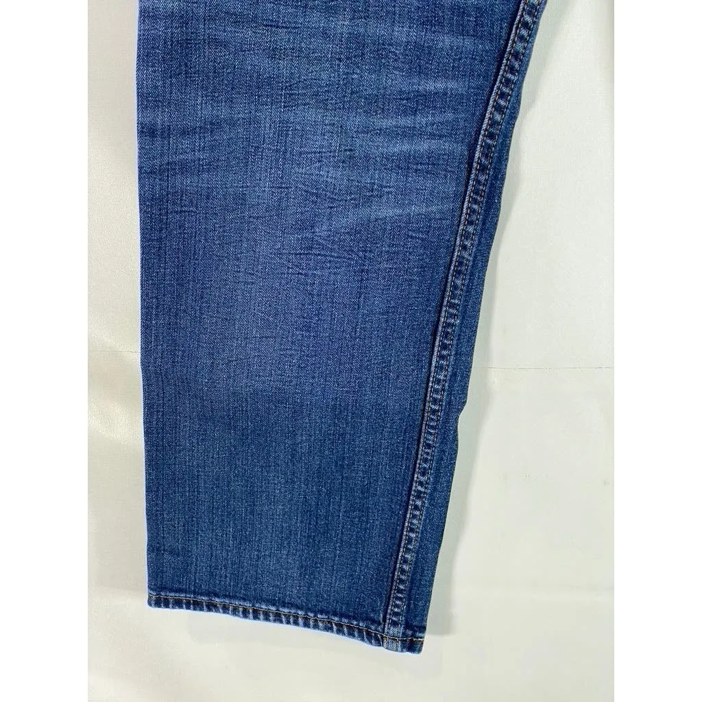 LEVI'S Men's Medium Blue Loose-Fit Straight-Leg Five-Pocket Denim Jeans SZ 34X30