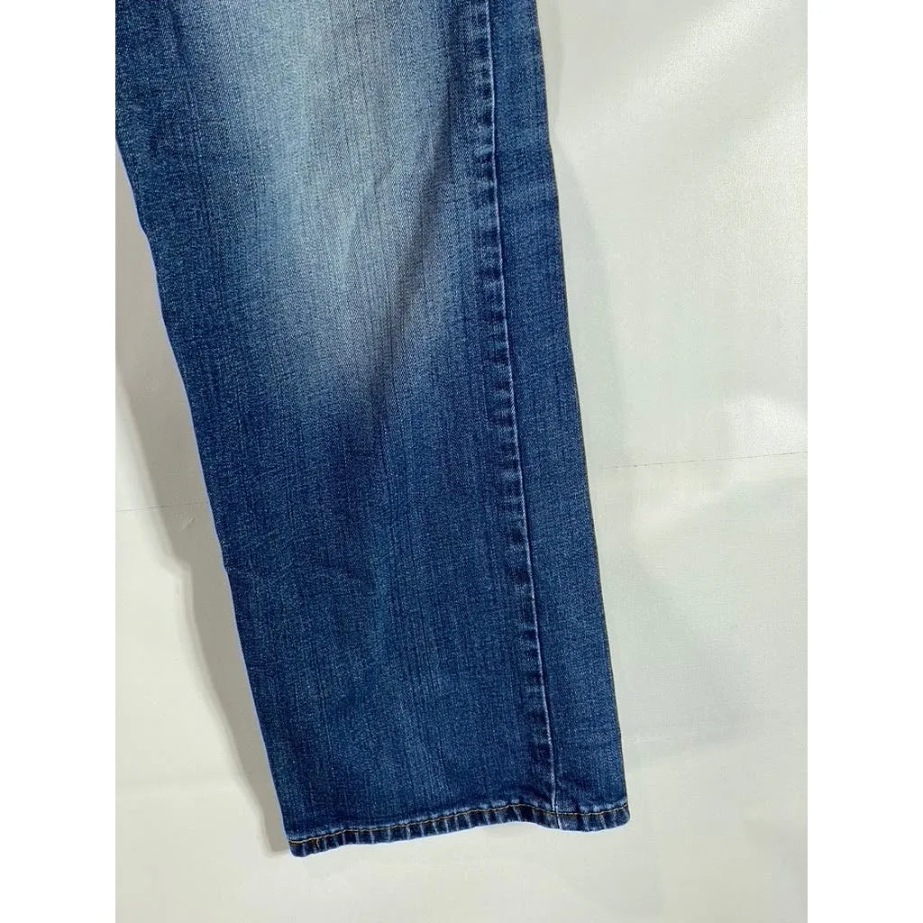 LEVI'S Men's Medium Blue Loose-Fit Straight-Leg Five-Pocket Denim Jeans SZ 34X30