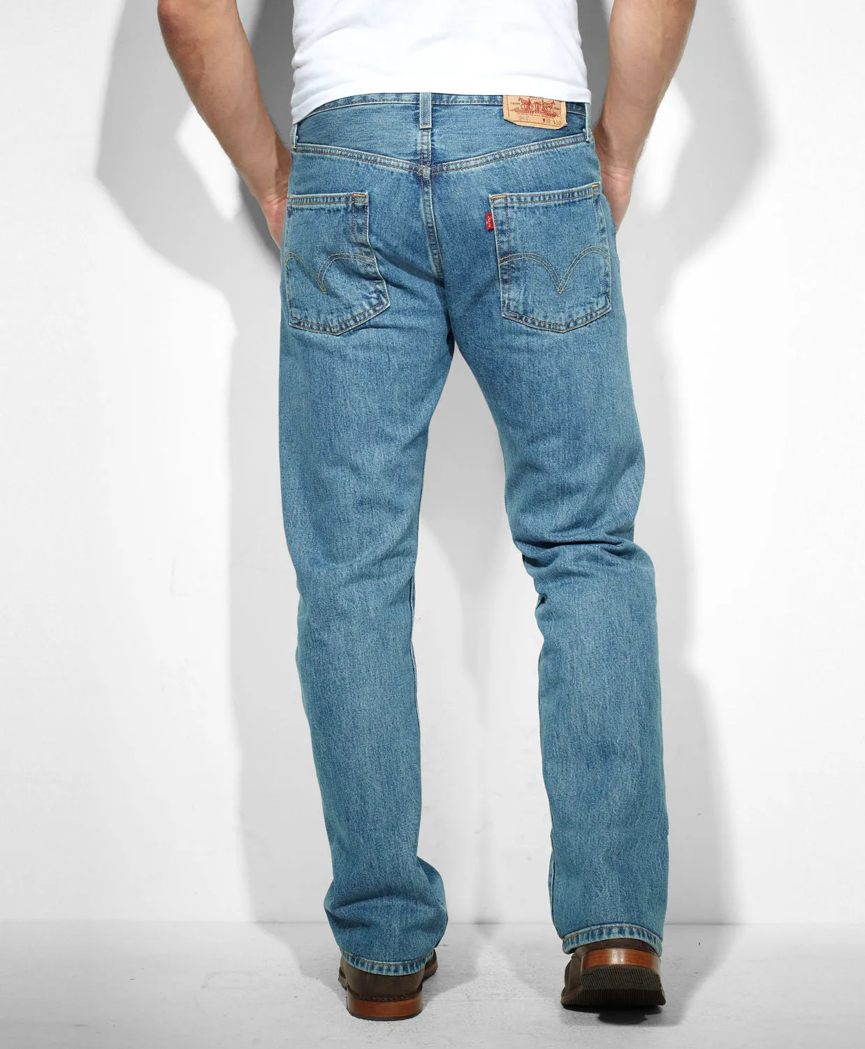 Levi's® Men's Medium Stone 501 Pre-Washed Denim Jeans