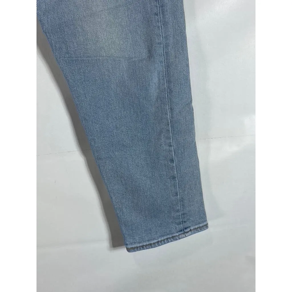 LEVI'S Women's Light Blue Denim Five-Pocket Button-Fly Skinny Jeans SZ 30