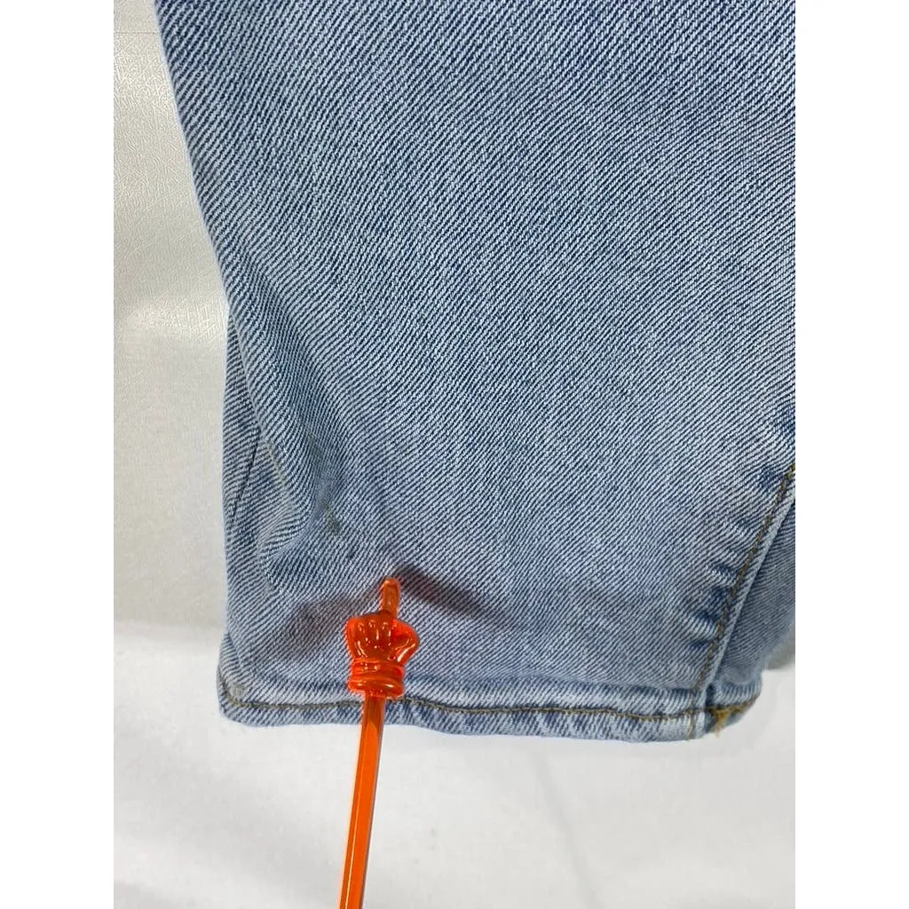 LEVI'S Women's Light Blue Denim Five-Pocket Button-Fly Skinny Jeans SZ 30