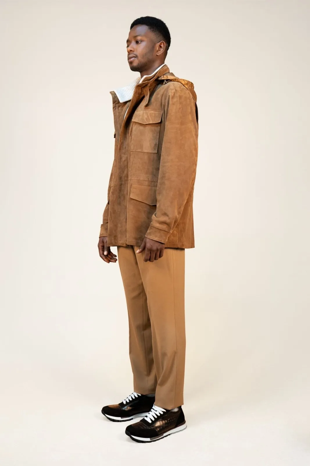 Light Chestnut Suede Jacket