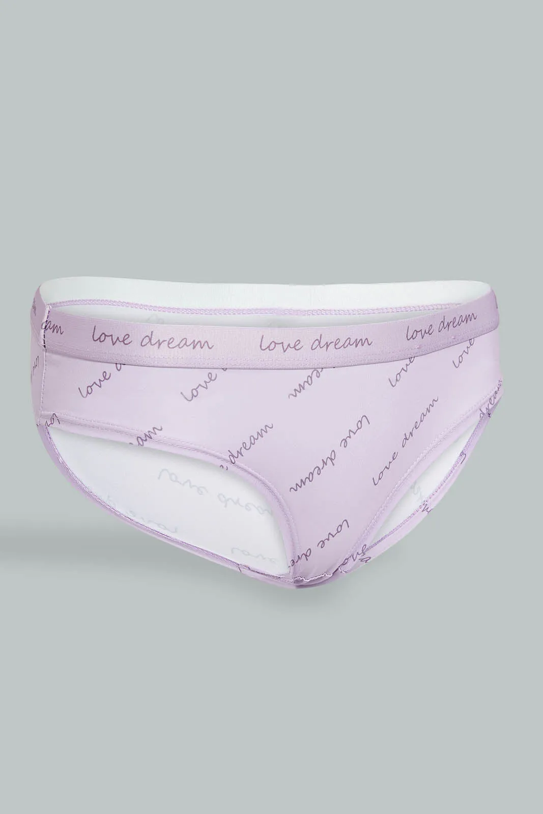 Lilac Printed Brazilian Brief
