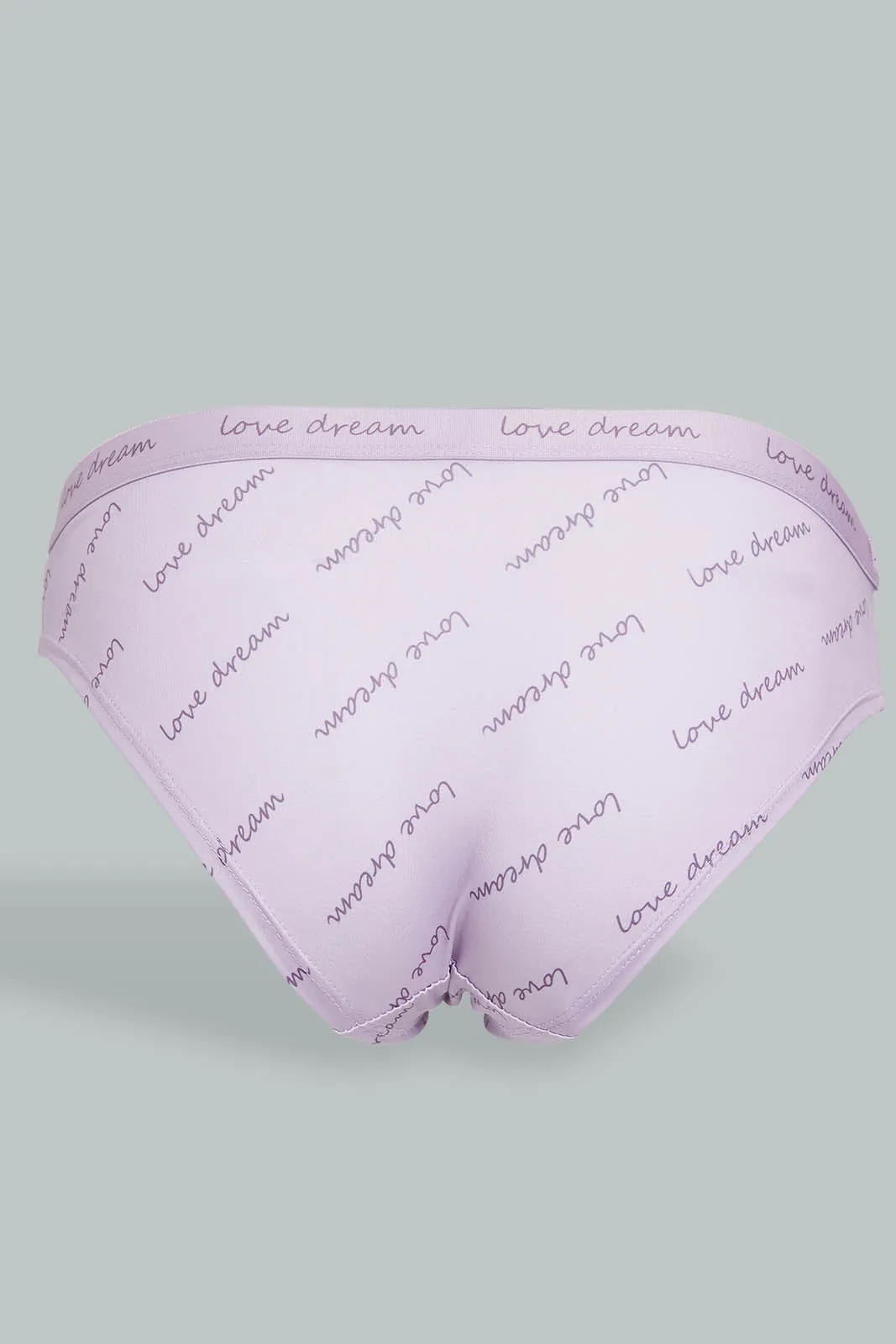 Lilac Printed Brazilian Brief