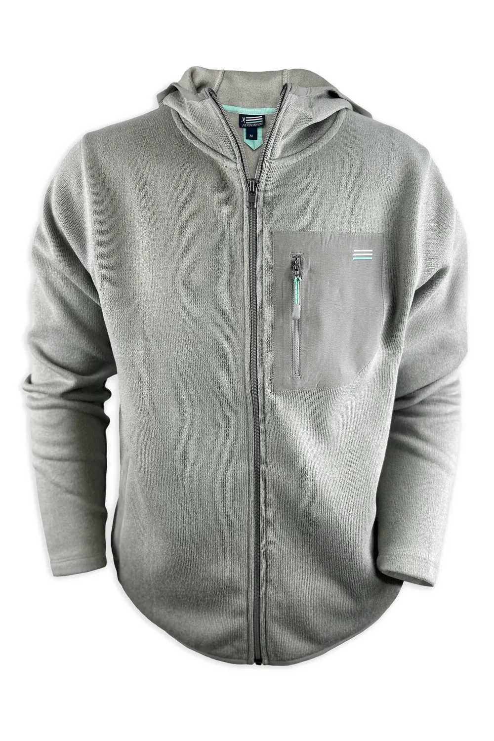 Live Forever Golf: Arcadia Fleece Hoodie Jacket - Gray