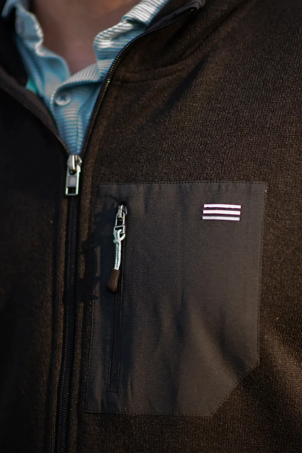 Live Forever Golf: Arcadia Fleece Hoodie Jacket - Navy