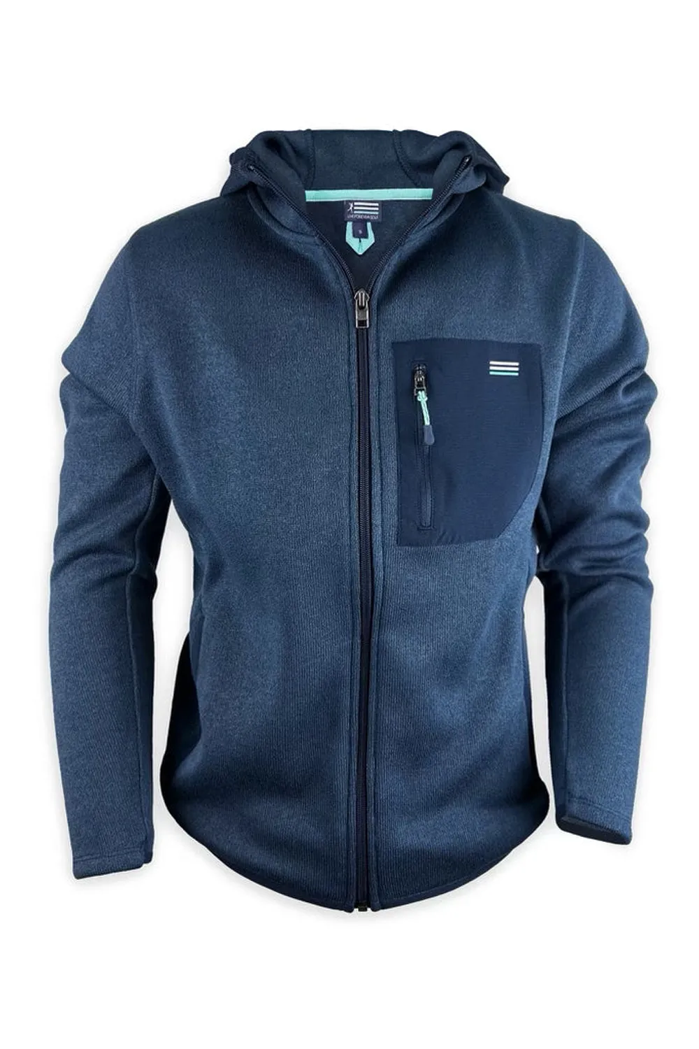 Live Forever Golf: Arcadia Fleece Hoodie Jacket - Navy