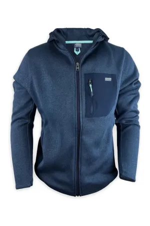 Live Forever Golf: Arcadia Fleece Hoodie Jacket - Navy