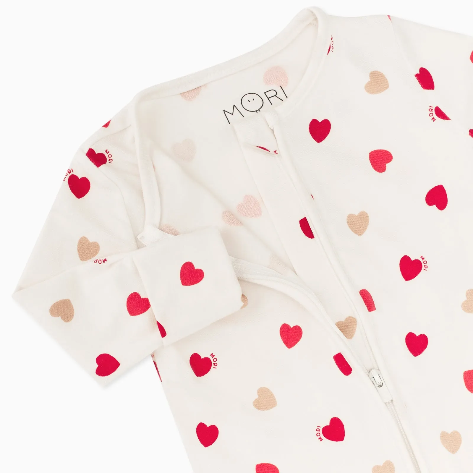 Love Heart Clever Zip Romper