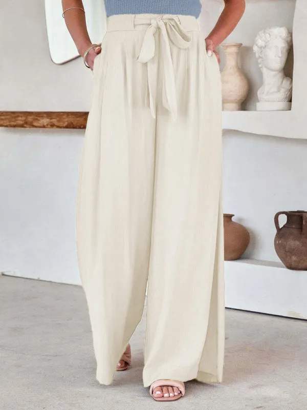 Luna Drawstring Wide Leg Women's Pants