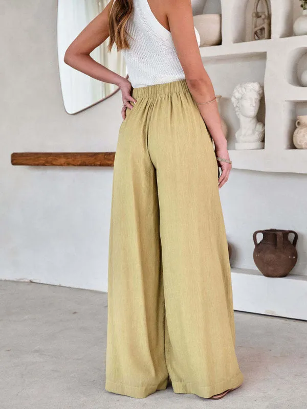 Luna Drawstring Wide Leg Women's Pants