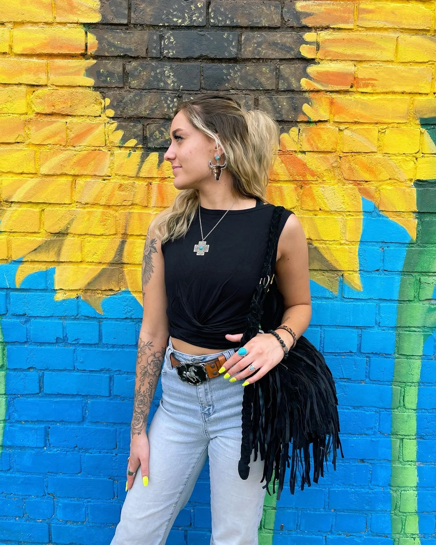 Luxe Rayon Twist Front Crop Top