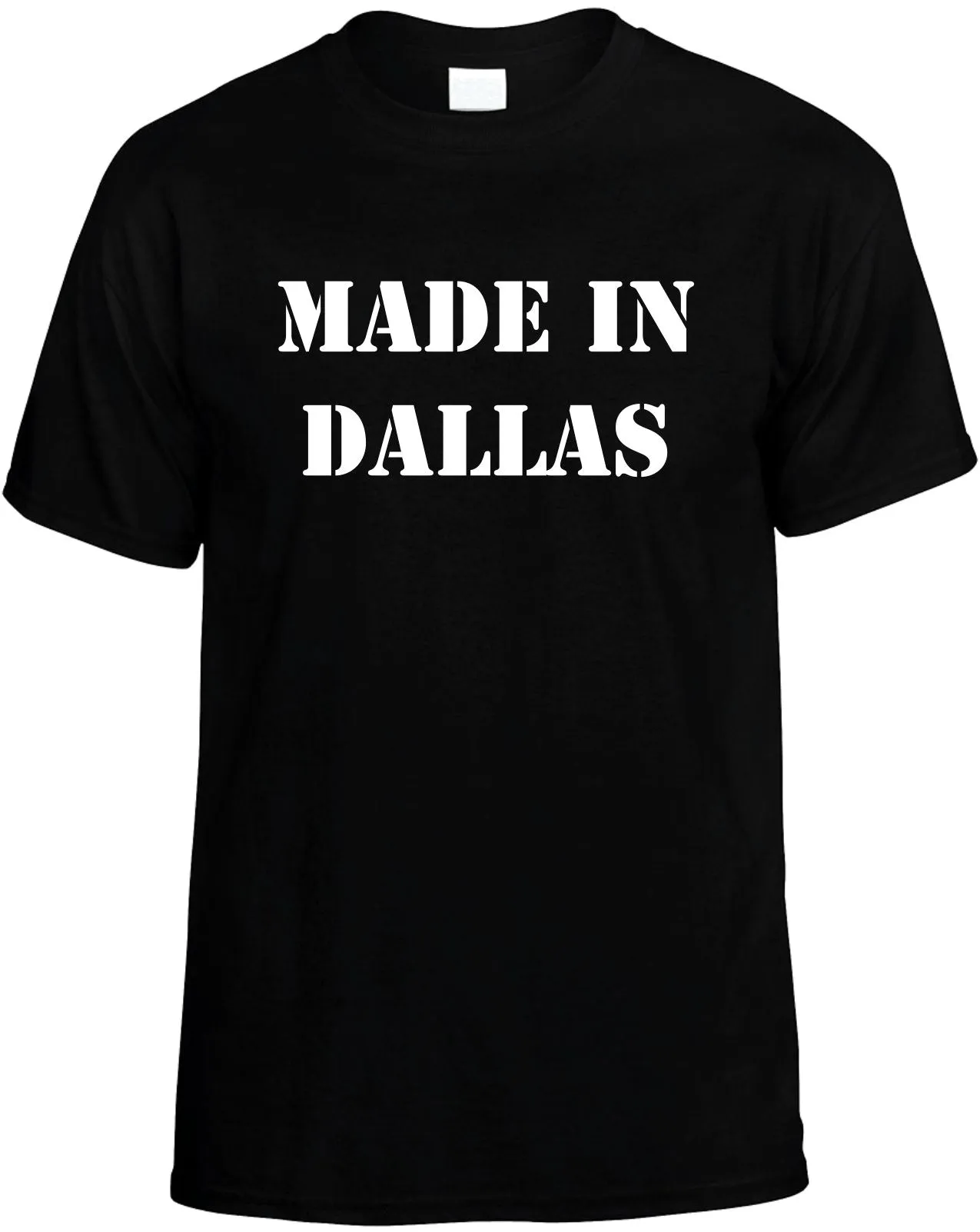 Made in Dallas Unisex T-Shirt Novelty Graphic Tee Shirt