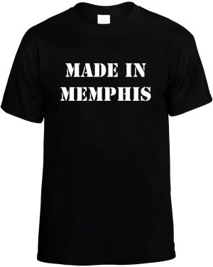 Made in Memphis Unisex T-Shirt Novelty Graphic Tee Shirt