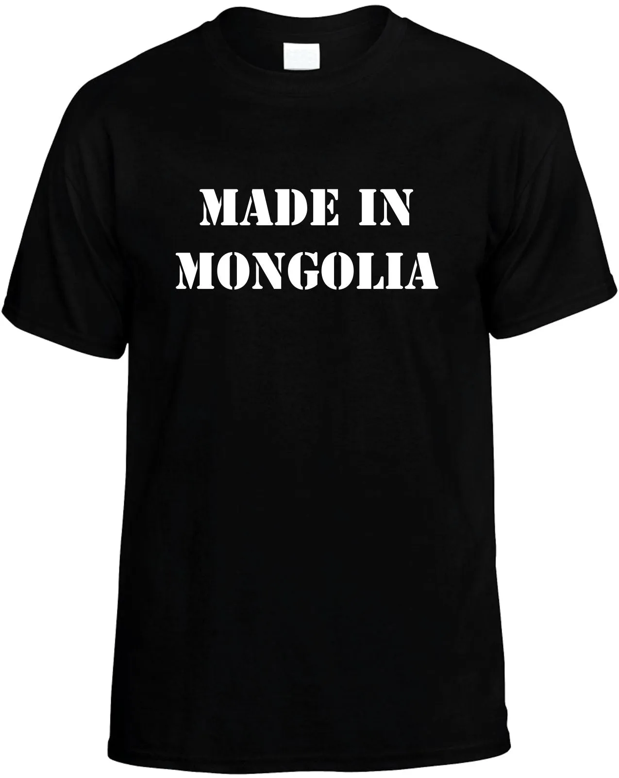 Made in Mongolia Unisex T-Shirt Novelty Graphic Tee Shirt