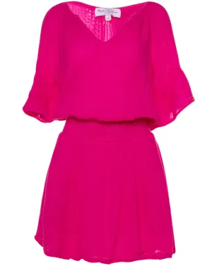 Magenta Smocked Katelyn Dress
