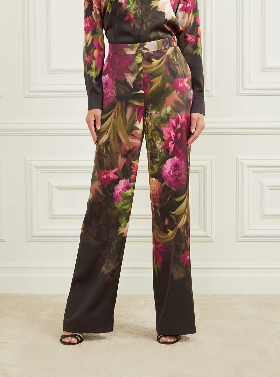 Marciano Floral Slick Pants