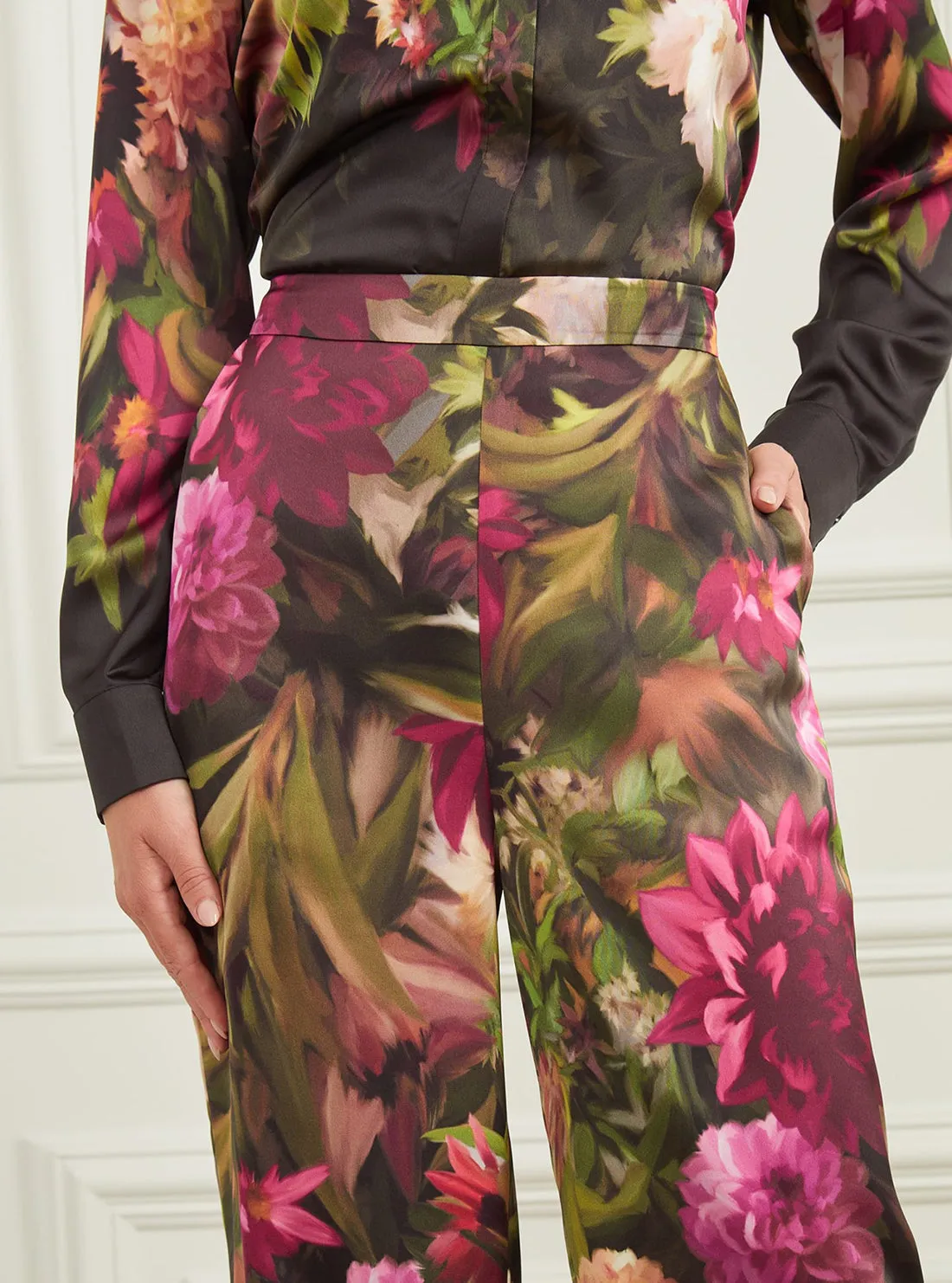 Marciano Floral Slick Pants