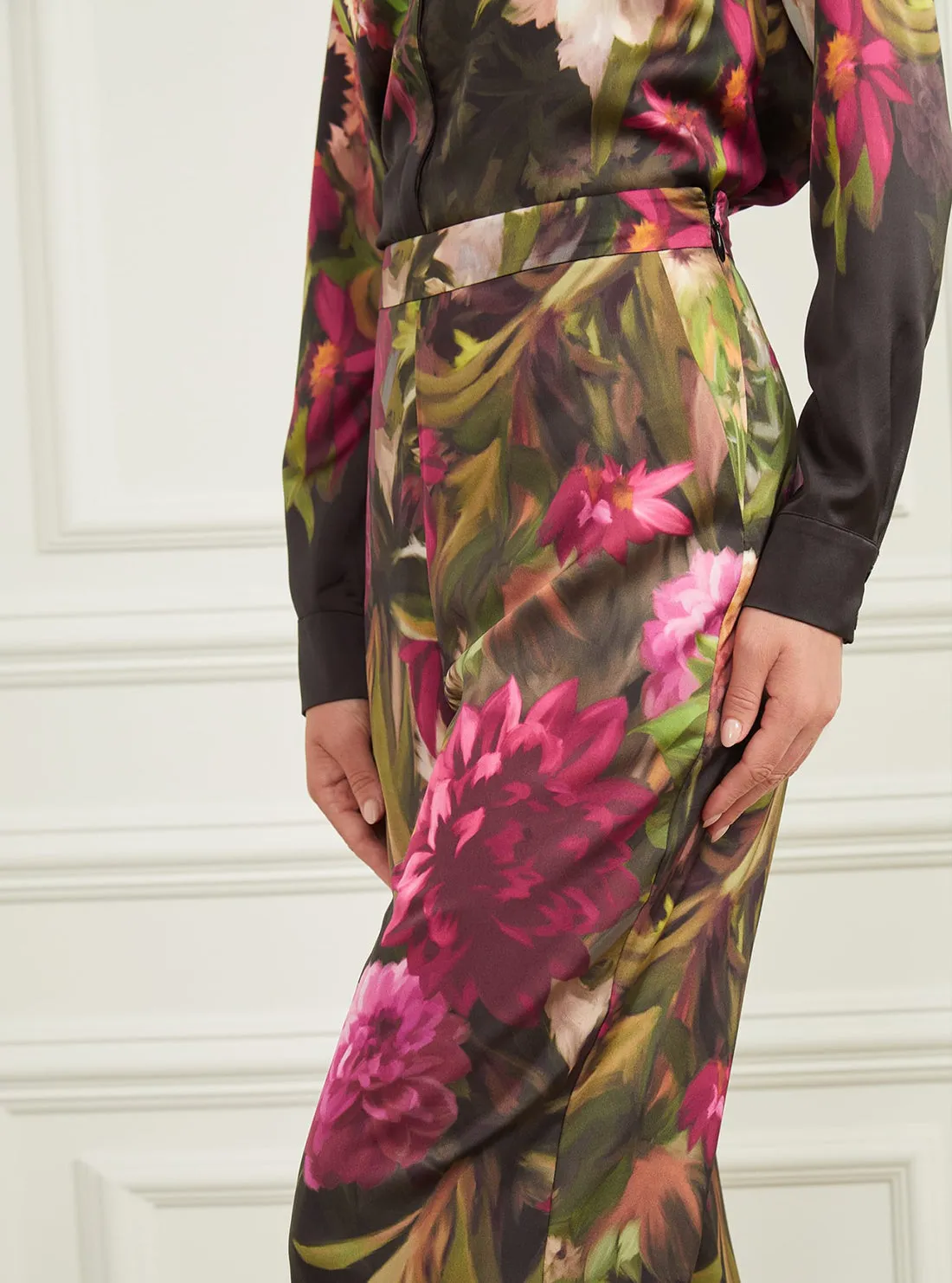 Marciano Floral Slick Pants