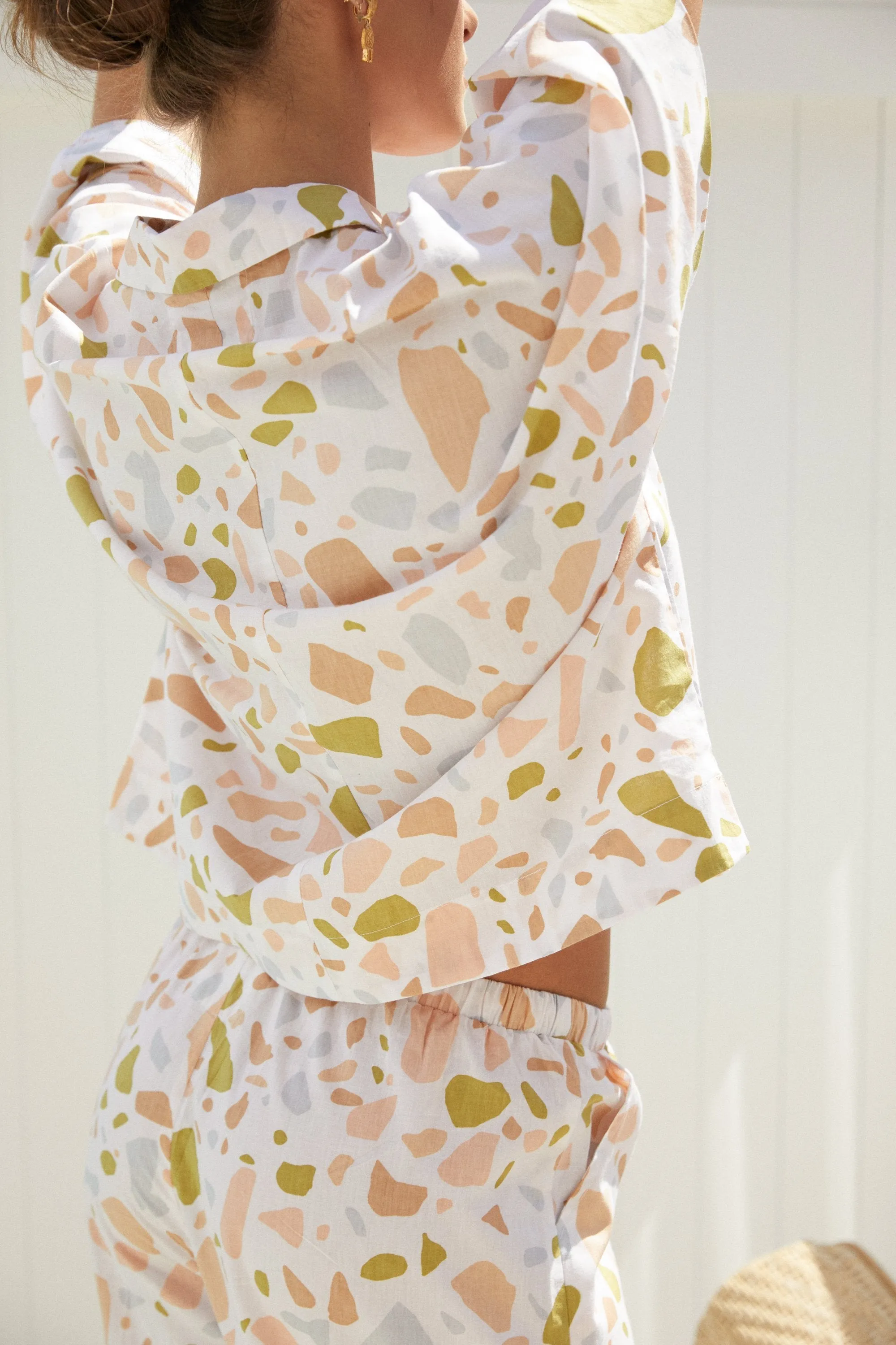 Marnie Sleep Set - Lounge Pants - Cotton - Terrazzo