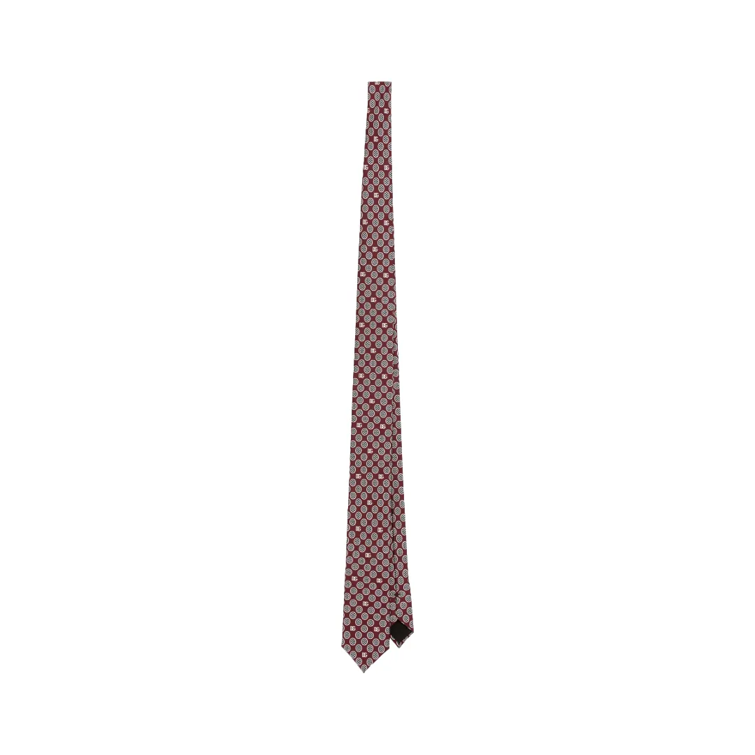 MARTINI TIE WITH JACQUARD MICRO-DESIGNS