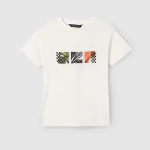 Mayoral Older Boys T-Shirt Images 6036 Khaki Orange