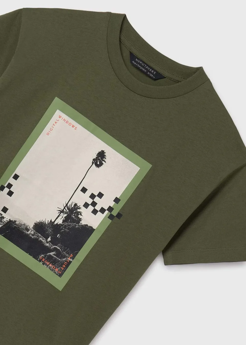 Mayoral Older Boys T-Shirt Palm Image 6036 Khaki