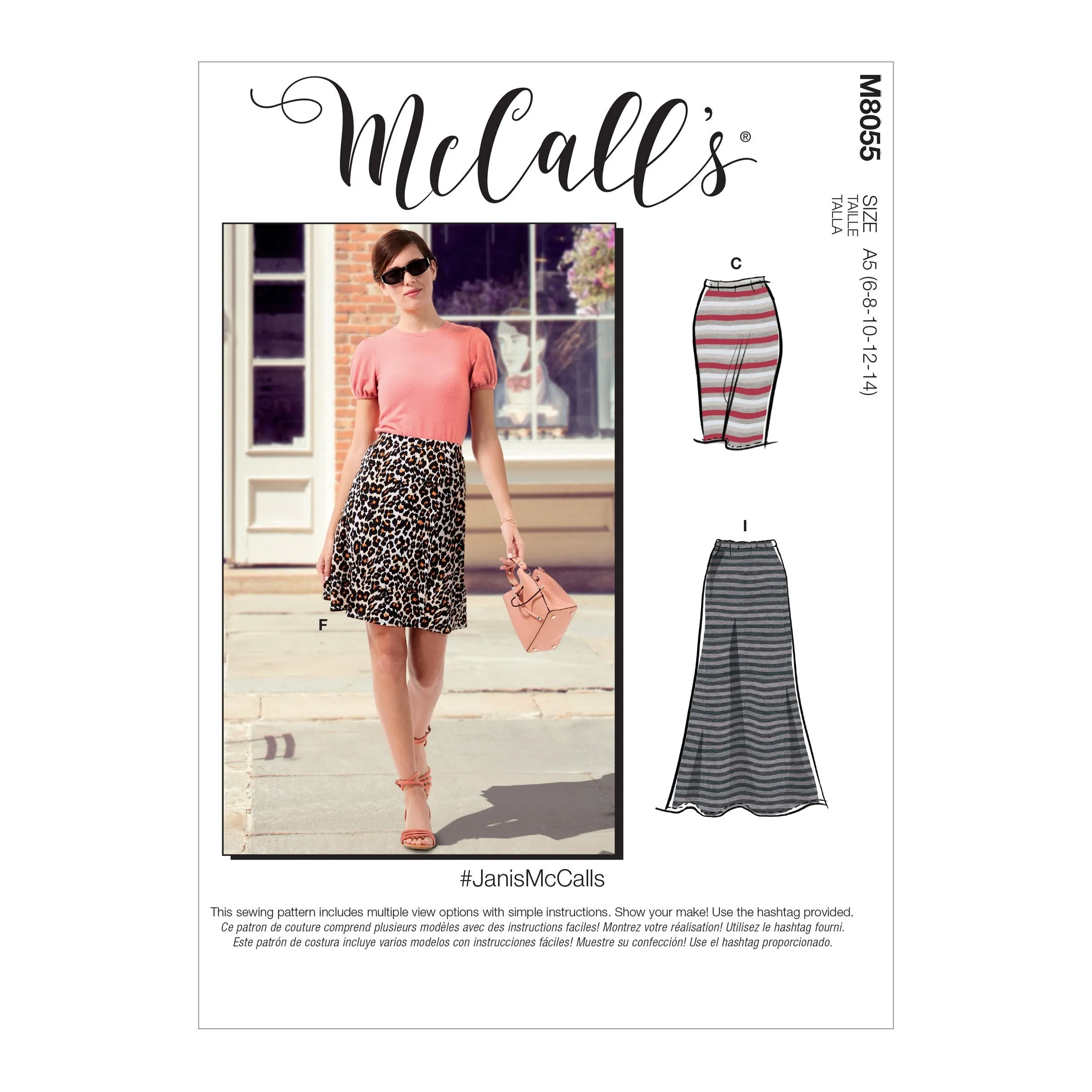 McCall's pattern 8055 Straight or A-line Skirts